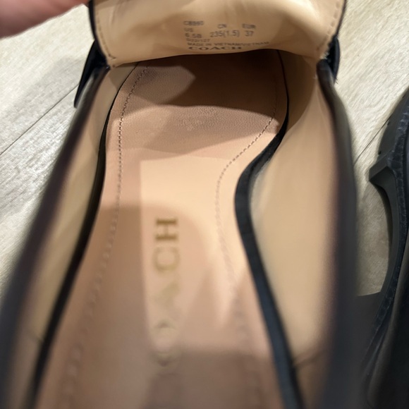 Coach Black Chunky Sole Loafers - Picture 2 of 9